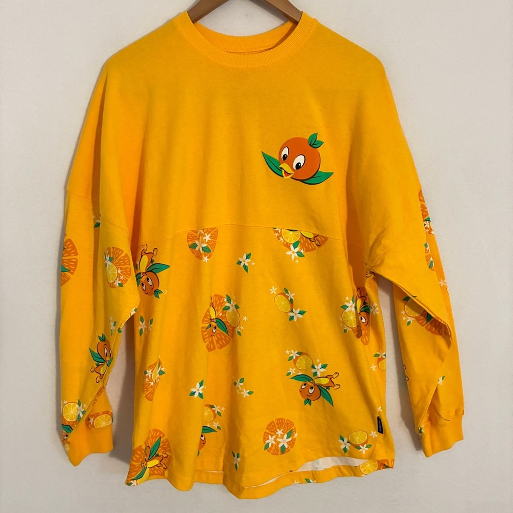NEW Disney World Original Florida Orange Bird Spirit Jersey Women's M AOP Top